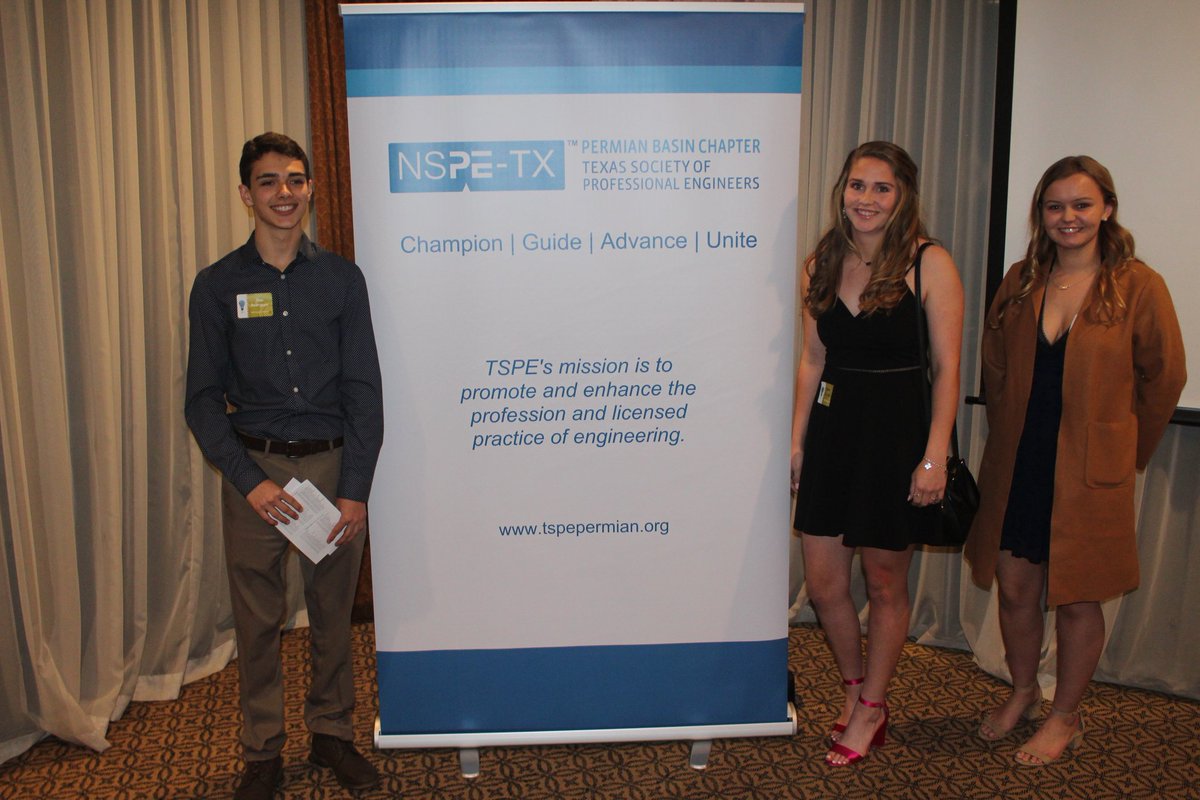 TSPE_PB's tweet photo. Congratulations to two of our scholarship winners! We wish you the best and great success! #TSPEpermian #engineering #EWeek2020 https://t.co/NT6EuksRf5