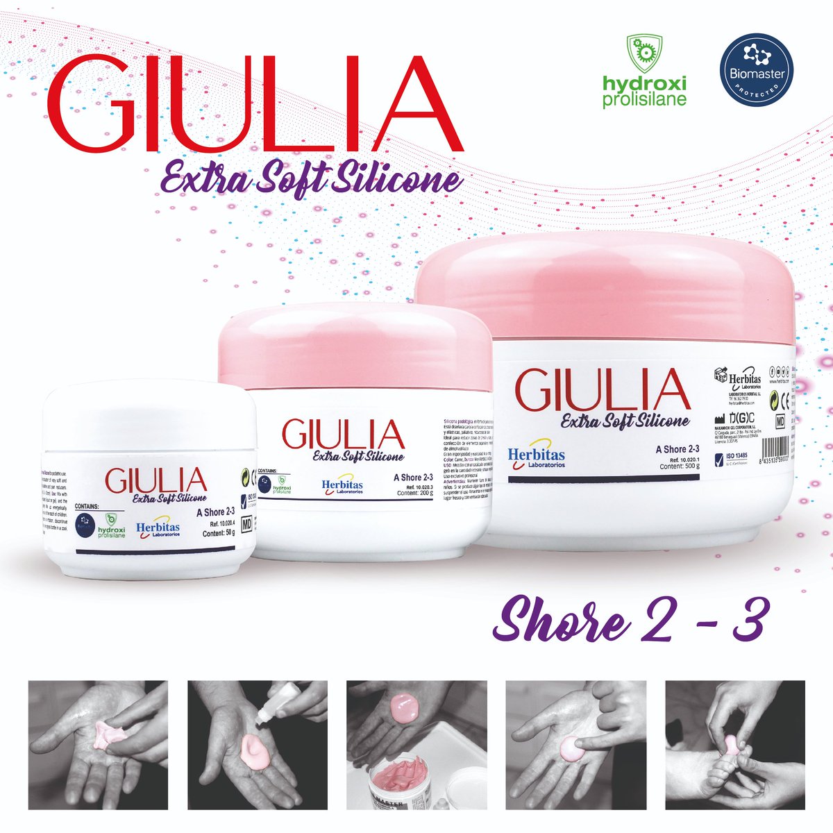 PHerbitas's tweet photo. ▶️▶️ Nuevo producto!!
-
Silicona extrablanda Gilulia!! La silicona con el shore más bajo del mercado 2 - 3!! Ideal para la confección de órtesis muy suaves, blandas y elásticas. 💗
-
Puedes encontrarla en tres formatos 50gr, 200gr, 500gr 👇🏼👇🏼
https://t.co/BL8pNLFtDx
#herbitas https://t.co/H5gE6exJXG