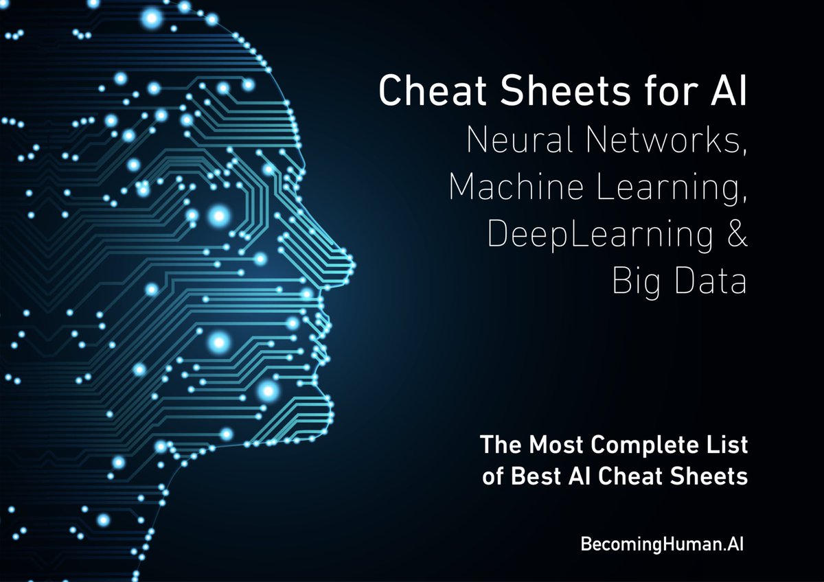 KirkDBorne's tweet image. All-time favorite for #DataScientists! ➡️ Downloadable Cheat Sheets for #AI, #NeuralNetworks, #MachineLearning, #DeepLearning #DataScience &amp;amp; more [in High-Definition PDFs] becominghuman.ai/cheat-sheets-f…
——————
#BigData #DataMining #Rstats #Coding #Python #AppliedMathematics