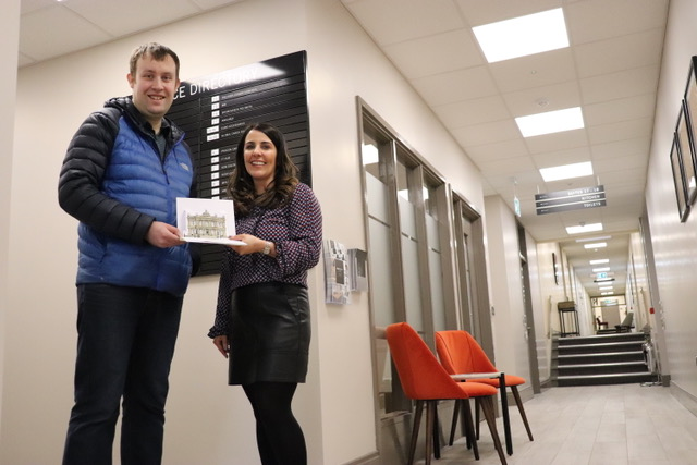 DeanSwiftArmagh's tweet photo. Loving spreading the Friday happiness at Dean Swift...

We were delighted to present a £250 voucher for The Merchant Hotel to our lucky Facebook competition winner, Derick Doughty.

Congratulations and enjoy your night away with your wife 🎊

#fridayfeels #competition #winner https://t.co/1XZKW2weVY