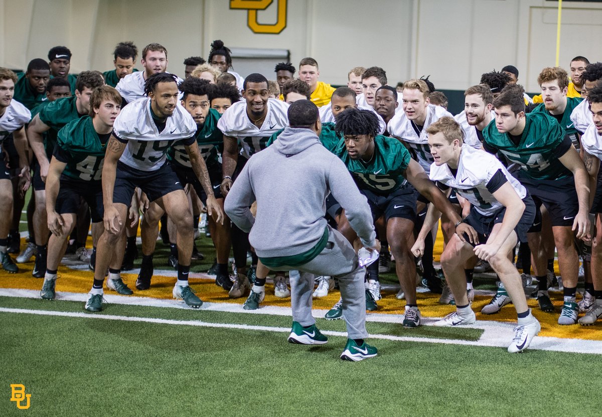 BUFootball's tweet photo. Start fast.  Finish strong.

#JustTheStart | #SicEm https://t.co/fyqo6SjMNP