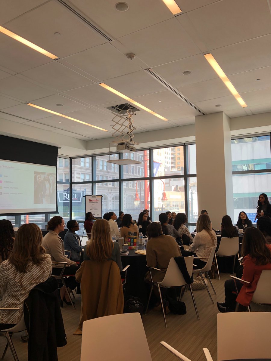 fortefoundation's tweet photo. Our #MBALaunch events in Boston and Houston today have begun! Special thanks to @Hines and @EatonVance for hosting. #MoreWomenLeading https://t.co/vUnNXewKGS