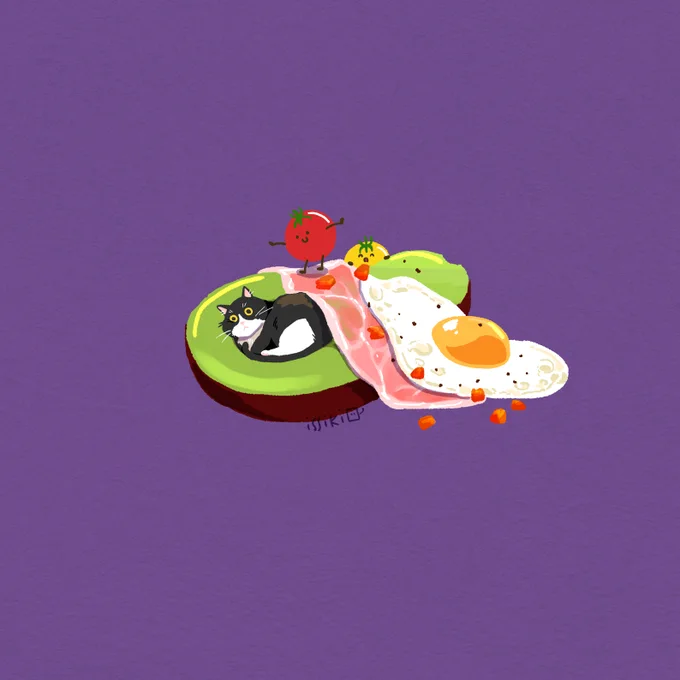 猫 + 食べ物???

#猫の日 #ねこの日 #ネコの日 