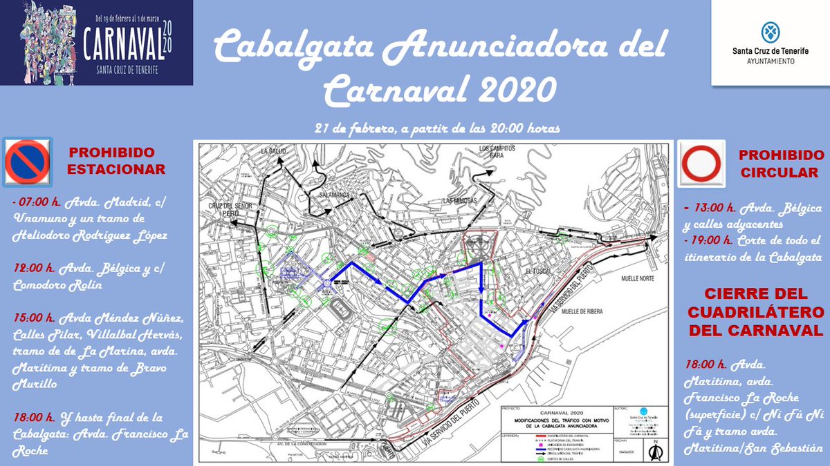 ClubMugendoTF's tweet photo. Recuerda que si vienes hoy a la fiesta de Carnaval de Mugendo en transporte público. Ya hay desvíos de líneas. 
La fiesta comienza en San Clemente 25 a las 17:00 https://t.co/NPz69wsNLS