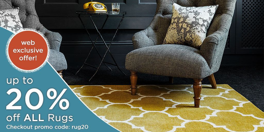 AlanWardUK's tweet photo. 20% OFF WEB EXCLUSIVE OFFER 👈
Treat yourself this weekend to any Rug of your choice! https://t.co/BwkH801Uiz