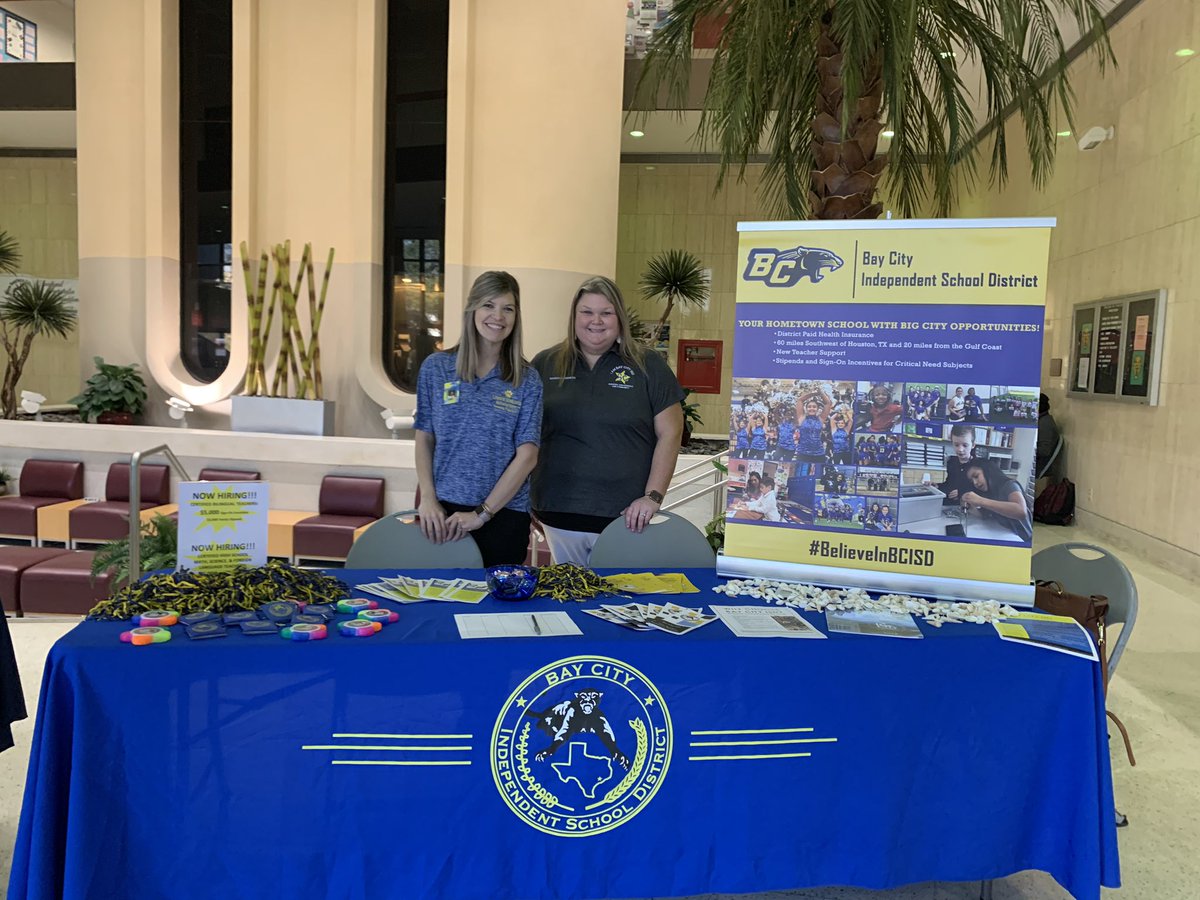ashleyhaggBCISD's tweet photo. Recruiting new members to the @BCISD team today at @TexasSouthern. https://t.co/rVii1jGB6h
