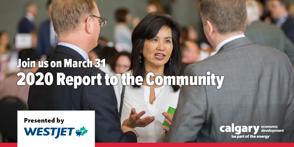 calgaryeconomic's tweet photo. Join us on March 31st at #ReportToTheCommunity for a discussion with over 600 business, community and government leaders on the Calgary advantage.

Early-bird registration is now open ➤ https://t.co/u2jHsEL4zy https://t.co/9Bw5aQVDM3