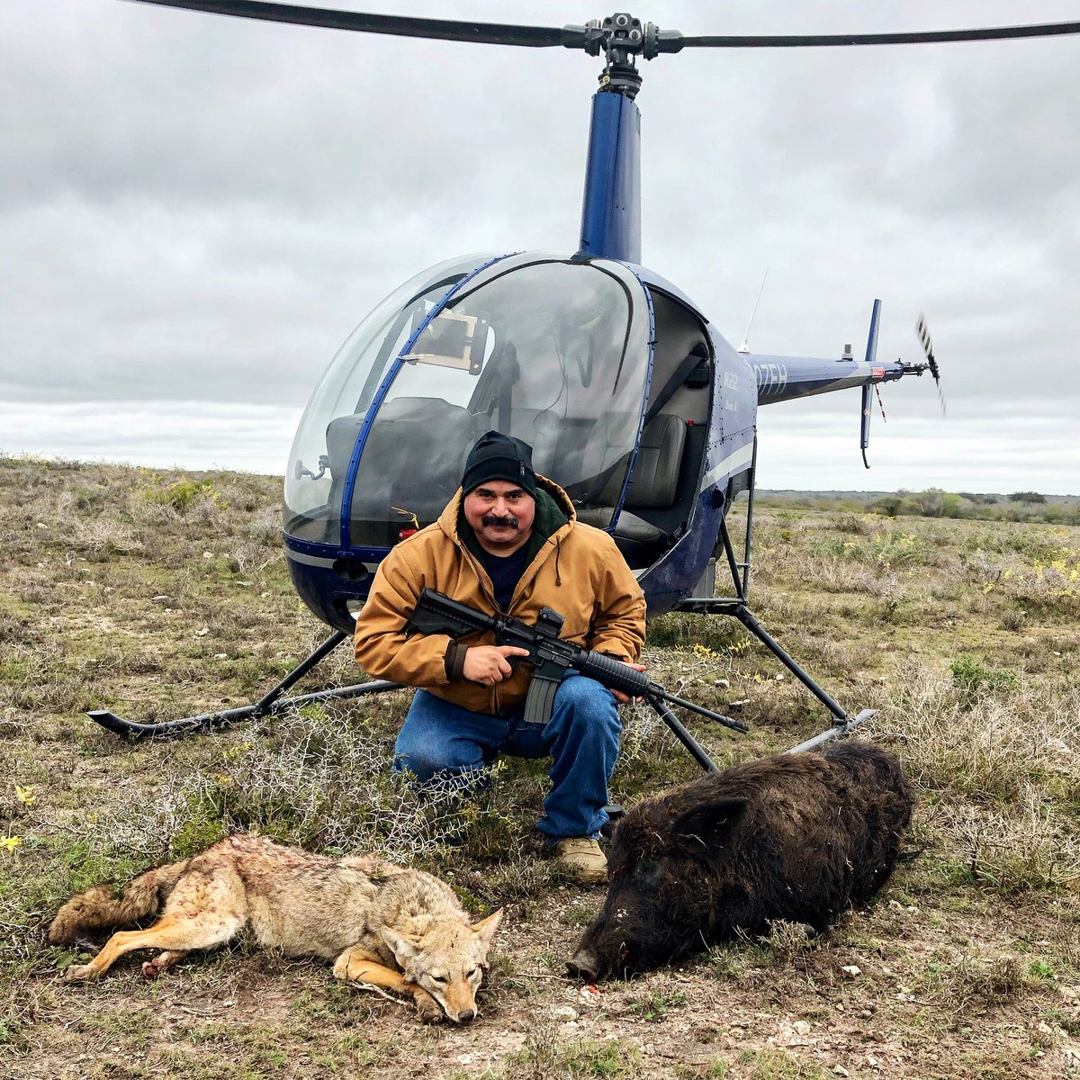 AceHelos's tweet photo. We have told clients about shooting hogs and coming back the next day to shoot the predators. Yesterday our client got to experience it first hand, in the same day! #hunt #hog #coyote #boar #robinson #texas #chasingdreams #bucketlist #fly #pilot #photooftheday #pewpew #shooting https://t.co/kAg7RkNtOm
