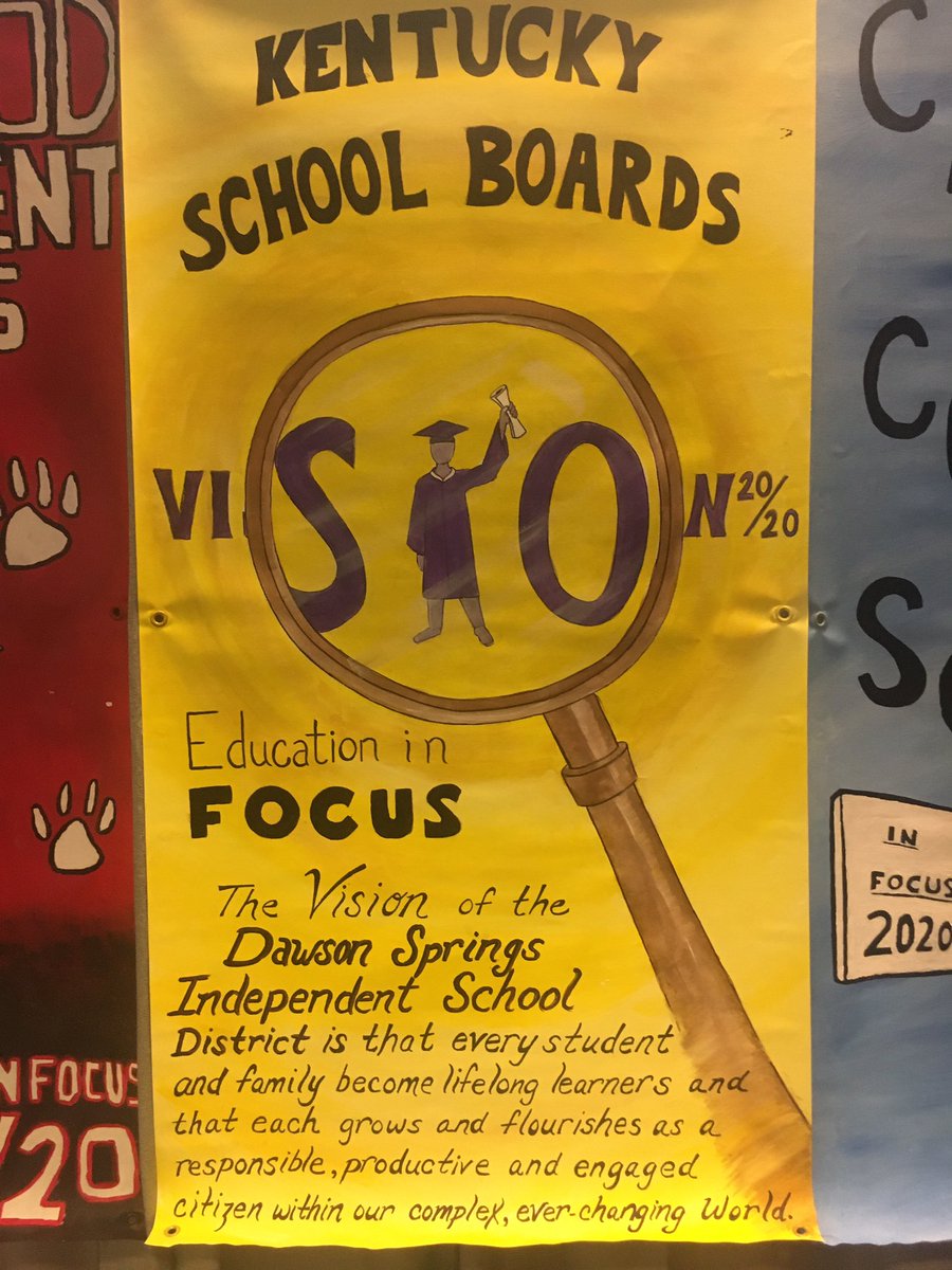 DSSuptWhalen's tweet photo. Fortunate to be at the KY School Board Association (KSBA) Conference and right out of the gate I notice Ms. Crider and our art department hit another “homerun” with our banner this year. Check it out below... they consistently make us look good! Thank you Ms. Crider and crew! https://t.co/NNbjDkkl9W