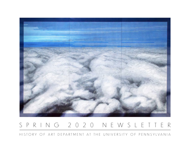 PennArtHistory (@pennarthistory) on Twitter photo HISTORY OF ART SPRING 2020 NEWSLETTER • Now available on our website (on the home page and also under the About tab, link in bio). Image: Front Cover: Roger Toledo, Aterrizando (Landing), 2018, acrylic on canvas, 78 3/4 x 118 in; comprised of six panels of 39 3/8 x 39 3/8 in HISTORY OF ART SPRING 2020 NEWSLETTER • Now available on our website (on the home page and also under the About tab, link in bio). Image: Front Cover: Roger Toledo, Aterrizando (Landing), 2018, acrylic on canvas, 78 3/4 x 118 in; comprised of six panels of 39 3/8 x 39 3/8 in