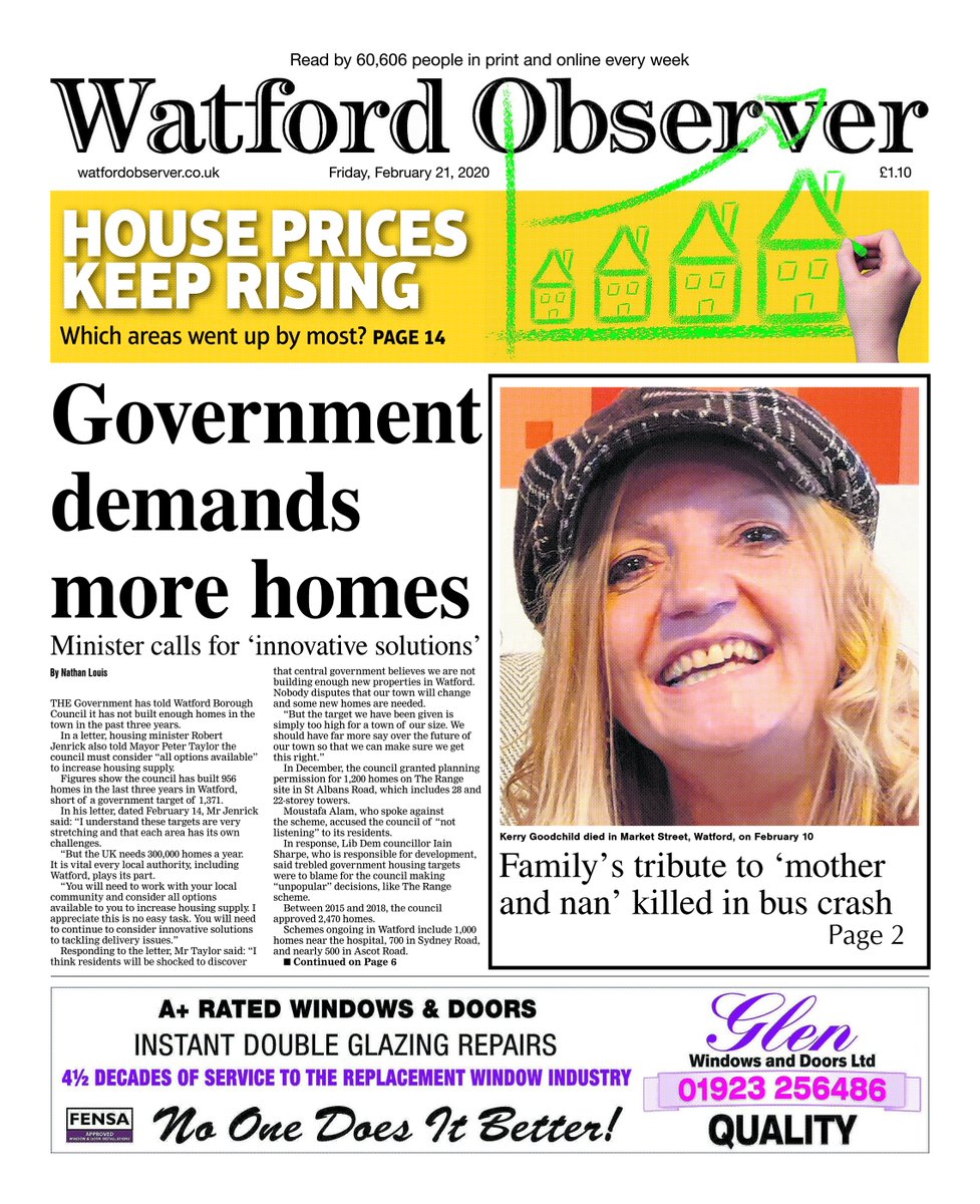 Find out which areas had the highest property price increases, see this weeks Watford Observer #watfordobserver #property