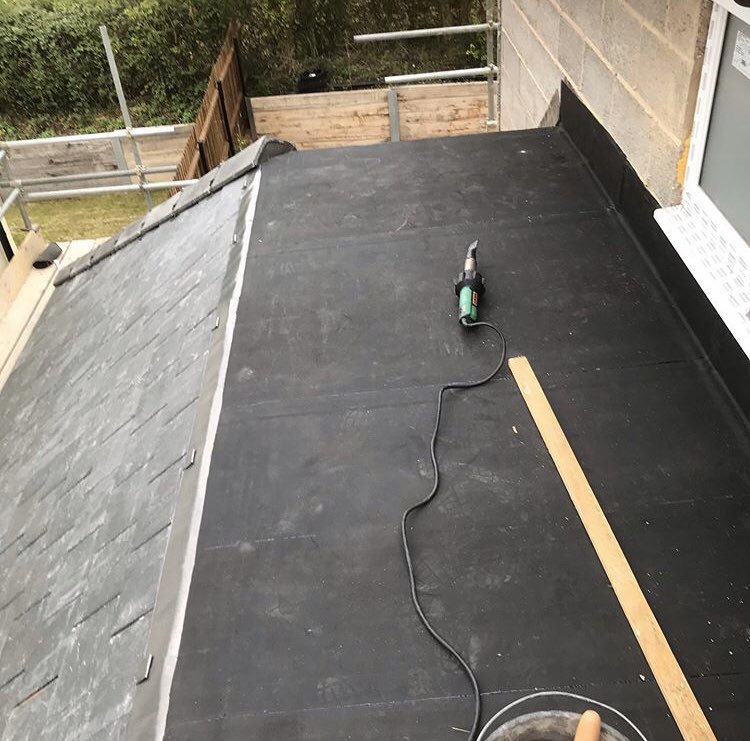 BowllerGroup's tweet image. RESITRIX EPDM single ply following fitting slated garage roof #slate #roof #roofinguk #roofingchat #roofinguk #roofers #garage #resitrix #singleply