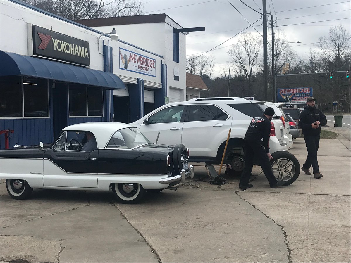 LBRIGMAN_WLOS's tweet photo. When putting a new set of tires on your vehicle, what happens to the old ones?  We find out how Buncombe County recycles used tires @wlos_13 #StateofOurRoads https://t.co/CgRPot53oN https://t.co/uCe1uaDkSd