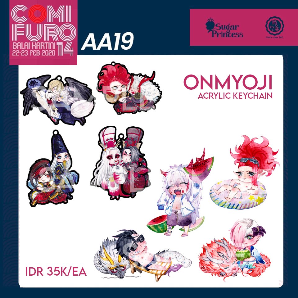 more #identityv with #wuchang and #kimetsunoyaiba with kunitsugi brother, as well as #Onmyoji keychain! #ibashu is here too! from <a href="/beanscurd/">Beanscurd</a> 

#comifuro #Comifuro14catalogue #comifuro14