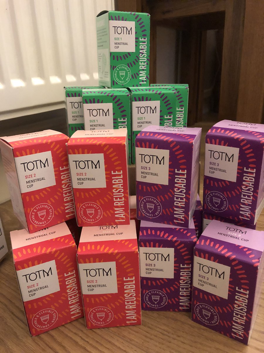 SwansPeriodPov's tweet photo. Thank you so much to @totmorganic for their generous donation of 18 cups for our #STOPPReusableRoadshow project (coming soon!), you guys are amazing 😍 #PeriodPowerful https://t.co/3L9yH31ACe