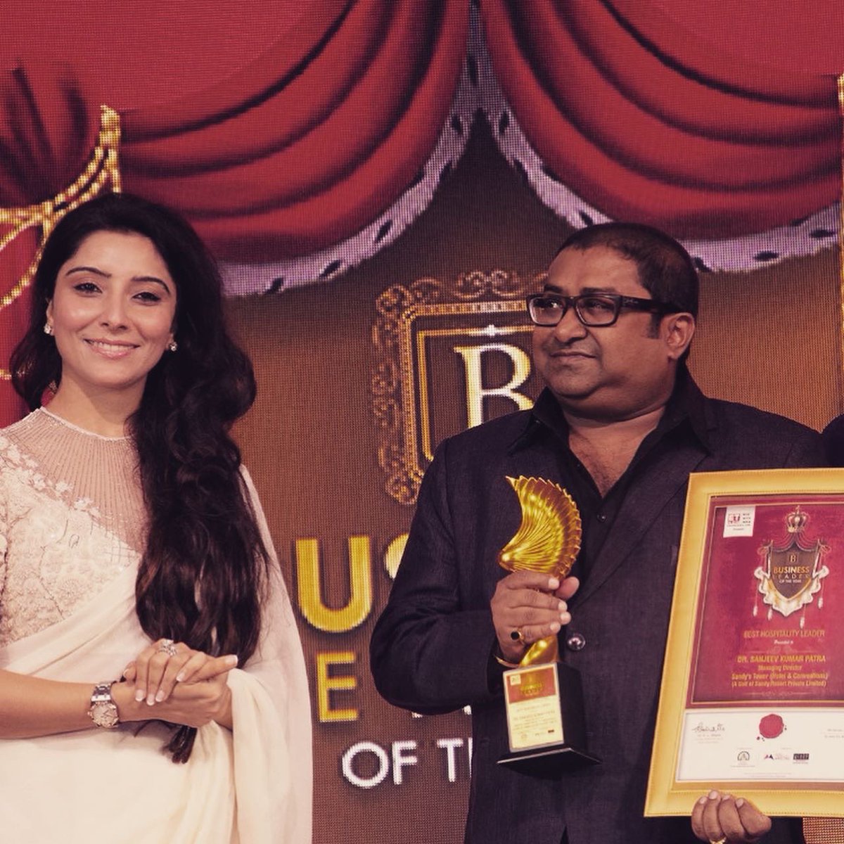 SANDYSTOWER's tweet photo. We are incredibly delighted as our Dear Managing Director, Dr. Sanjeev Patra (@rinkupatra1974) receives the “Best Hospitality Leader” award from @etnow . What they say is true, Hospitality and Service to Mankind never goes unnoticed and that has been our pledge at Sandy’s Tower. https://t.co/dkBbQ5rbZk
