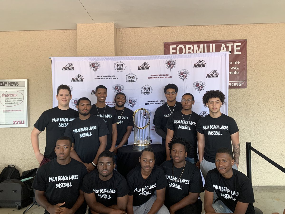 AvidPbl's tweet photo. The Washington Nationals World Series Trophy is here at PBL #OnlyatLAKES #pblbaseball #pblavid #Thisisavidpalmbeach @MsColleenCarney @AVIDLauraRounds @5CaratsPBL @PBL_Guidance https://t.co/0GXiITtyaQ