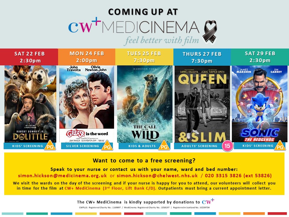 cwpluscharity's tweet photo. ⚡️Go Greased Lightnin'⚡️

Don't miss the classic @GoGrease showing at the CW+ @MediCinema this Monday. Our #SilverScreenings are designed specifically for older adult patients @ChelwestFT and are free to attend. Find out more https://t.co/FxyTcMEUIQ https://t.co/Bs3sneAguL