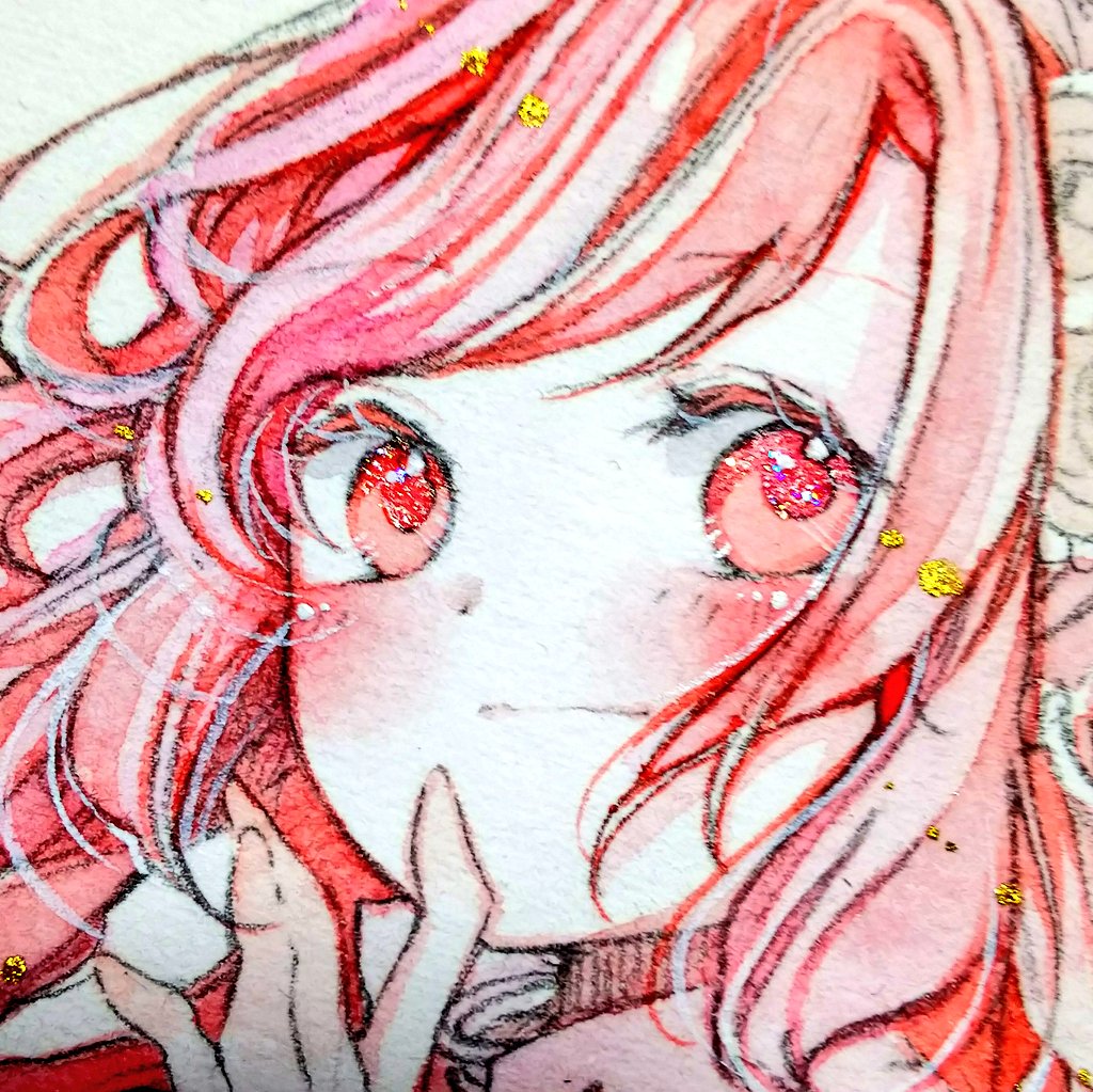 いい絵を描くのでフォローしてください 透明水彩と髪の毛大好きです 大体絵 憂有 低浮上 午後3時に庭先で 頭上に綾なすもの フリルメランコリーのイラスト