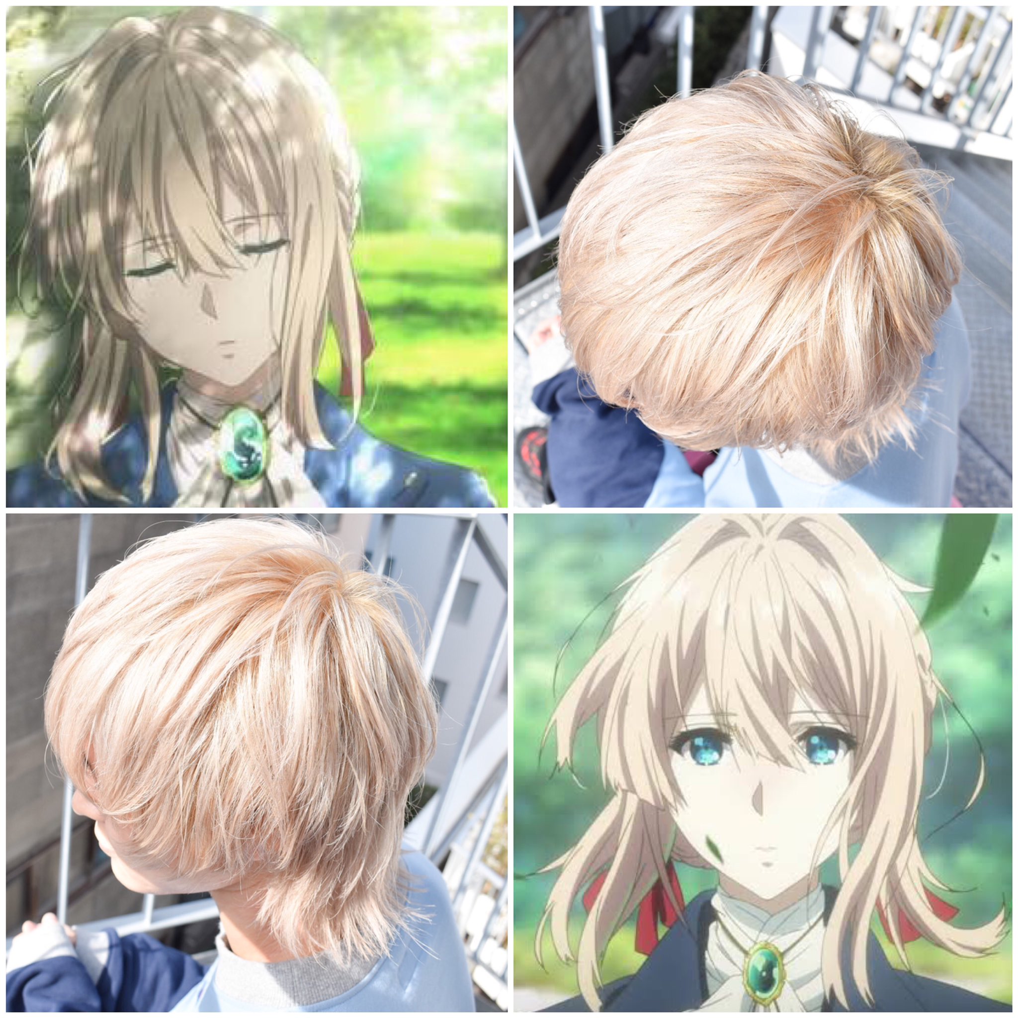 モタイハヤト ヴァイオレットホワイト ヴァイオレットの綺麗な髪色 メンズの方にも是非オススメです ヴァイオレット エヴァーガーデン