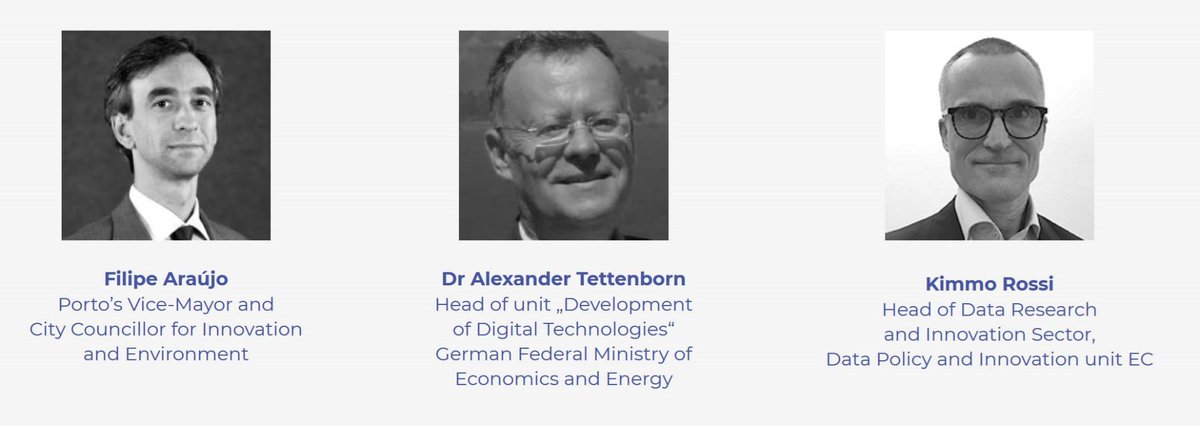 BDVA_eu's tweet photo. First speakers confirmed!! Filipe Araújo, Vice-Mayor of Porto, Alexander Tettenborn @BMWi_Bund, @kimmorossi from @EU_Commission. More confirmations soon #DataDriven #Innovation for a #SustAInable world #BDVA #BDVSUMMIT (Porto, 13-15 May) https://t.co/yzILf8SukB https://t.co/QeikiQQhy9