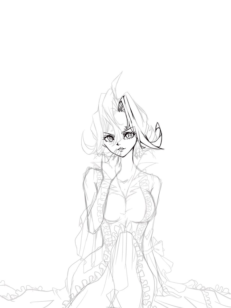 ミイラ太郎 線画途中 今回は第5人格のマリーを描こうかと Drow Illustration 芸術同盟 イラスト王国 絵描きさんとつながりたい T Co Gbsnq9hrsj Twitter