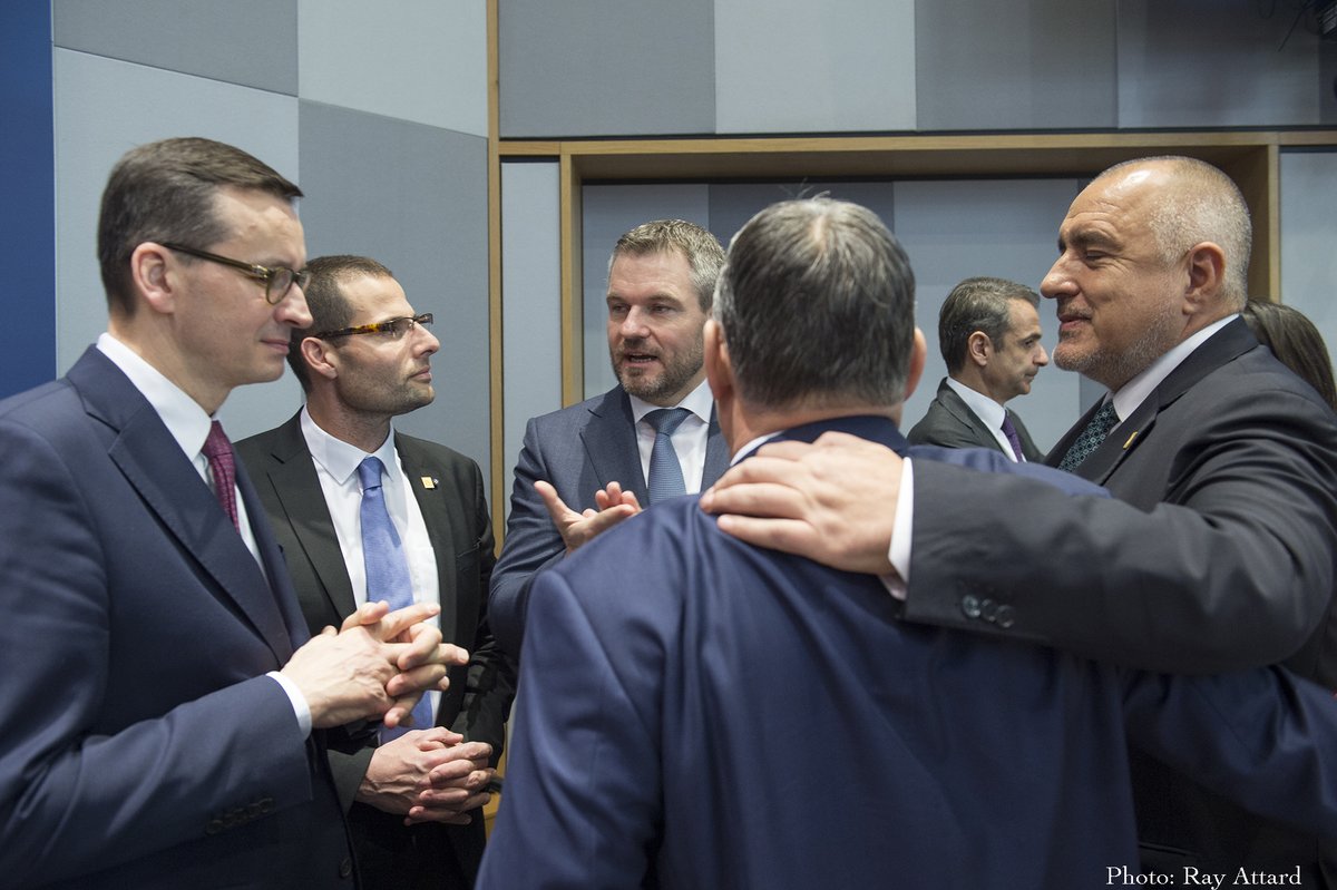 MaltainEU's tweet photo. #EUCO @EUCouncil leaders enjoying a light moment before another meeting between #FriendsOfCohesion @MaltaGov https://t.co/PrjxrOnmAl