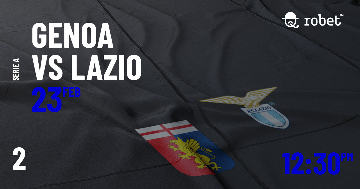 robetofficial's tweet photo. This weekend #SSLazio travel to #Genoa after the victory over Inter that put them second in the table. The Roman side represents the great hope of #Serie A in the quest to stop Juventus winning the title. According to our expert's advice, the result of the game is: 2 https://t.co/vmWnrfOXCm