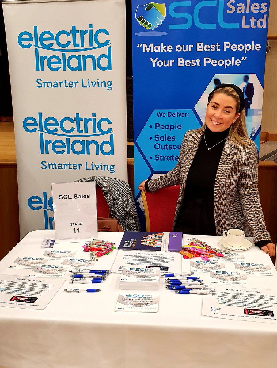 SCLSalesie's tweet photo. Looking for a new job?? 
Our Recruitment Department are on hand today at the Armagh City, Banbridge &amp; Craigavon Borough Job Fair @nidirect @Economy_NI @CommunitiesNI to chat about all of the exciting career opportunities we have available on behalf of @ElecIrelandNI 

#JobFair https://t.co/UAm4OlaexL
