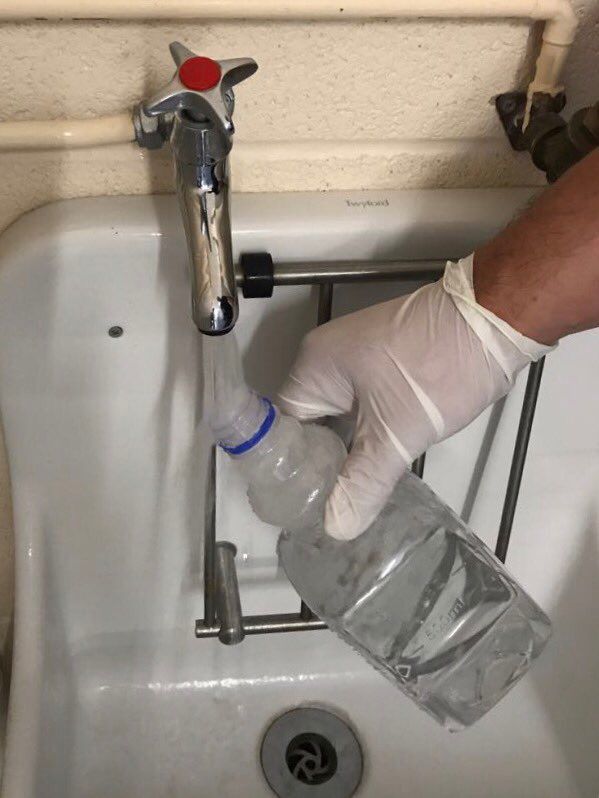 Primecompliance's tweet photo. The team are water sampling today,checking control parameters are correct and operating as they should be! #compliance #legionella #samples https://t.co/KVwbGEwkoi
