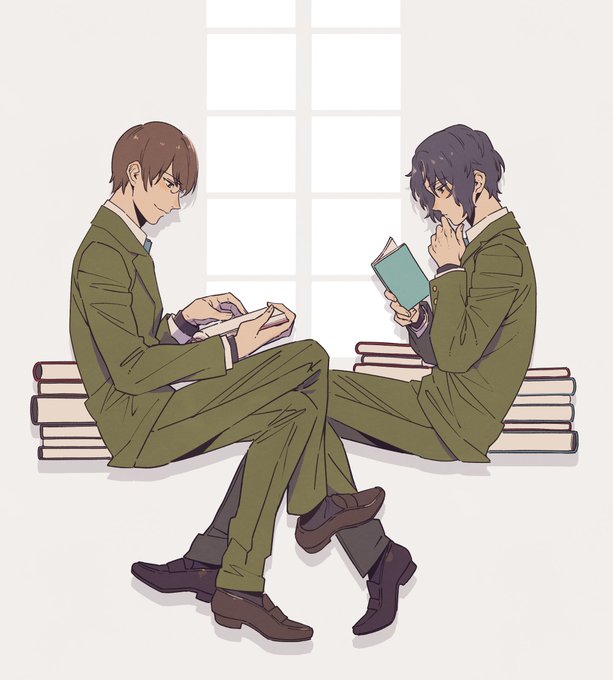 「2人の男性 読書」のTwitter画像/イラスト(古い順)