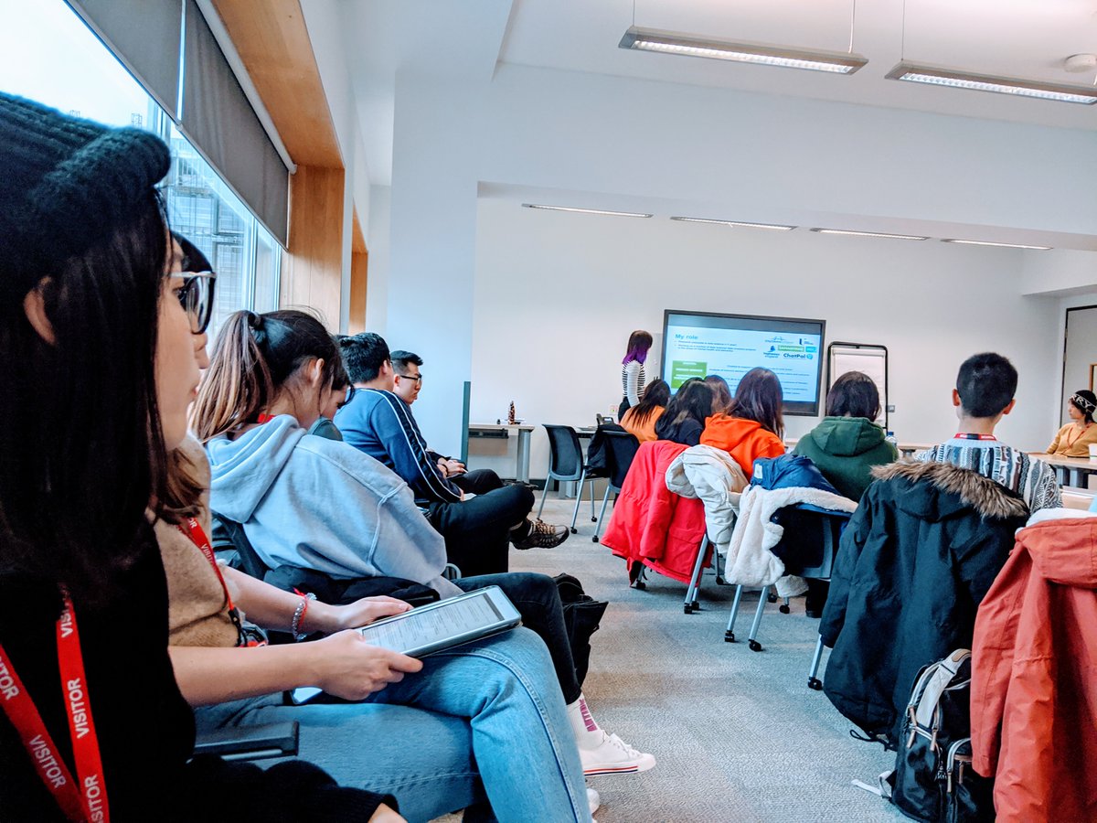 MauriceMulvenna's tweet photo. @courtney__sarah, Researcher in #DataAnalytics at @UlsterUni @ComMat talks about “Behaviour analytics of digital event logs - opportunities for app design improvements” to @DesignInf Masters @EdinburghUni @benjbach #DesignInformatics
#InspireD #Reminiscence  &amp; #sMentalHealth Apps https://t.co/v6gYemxypH
