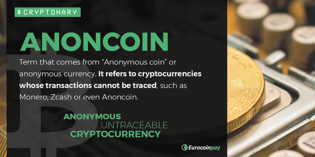 eurocoinpay's tweet photo. Today it´s #Cryptionary´sfriday 📖❗ . Do you know the meaning of #Anoncoin? https://t.co/GrlLOA5myR #eurocoinpay #criptonary #Blockchain #bitcoin #criptocurriencies #money #payments https://t.co/0zLZYRtrmY
