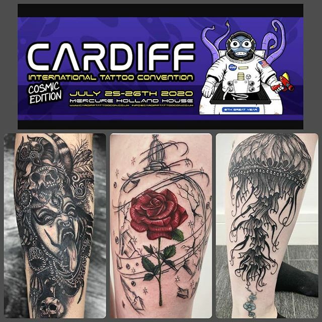 CardiffTattoo's tweet photo. With a love for dotwork, black work and grey shade realism, check out the awesome Kate Robson from Lucy Lou’s Tattoos, Merthyr Tydfil at this year's show!
@killustrator_ 
#cardifftattoocon #2020 #cosmic #ink #artwork #outofthisworld #tatoolife #conventio… https://t.co/kmlPCJsxgl https://t.co/D6EX4f4Dgq