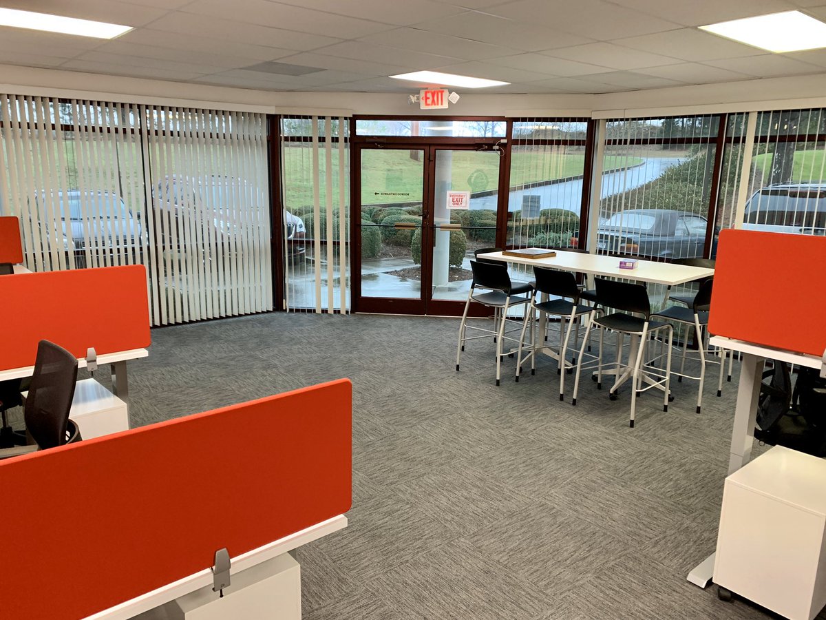 bethanyel's tweet photo. It’s here! After months of construction and tight work spaces, the @boingo Columbia, SC office is done! Thank you #weatherscontracting and #connectingelements (special shout out to James and Shannon). https://t.co/VD7ZONdrJi