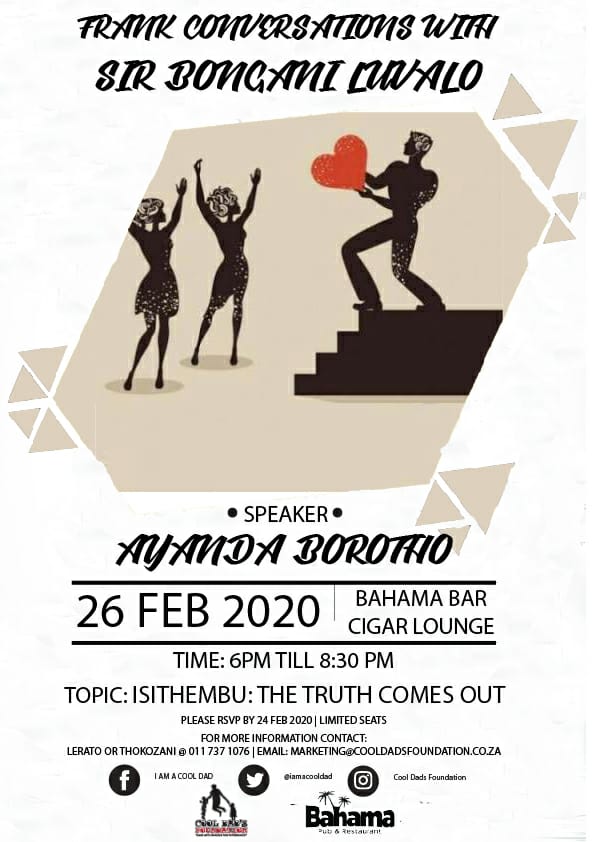 Iamacooldad's tweet photo. This is definitely a conversation you want to be part of. Don't miss out.
#FrankConversations
#ChatOnPolygamy
#Isithembu https://t.co/YLud64N8HJ