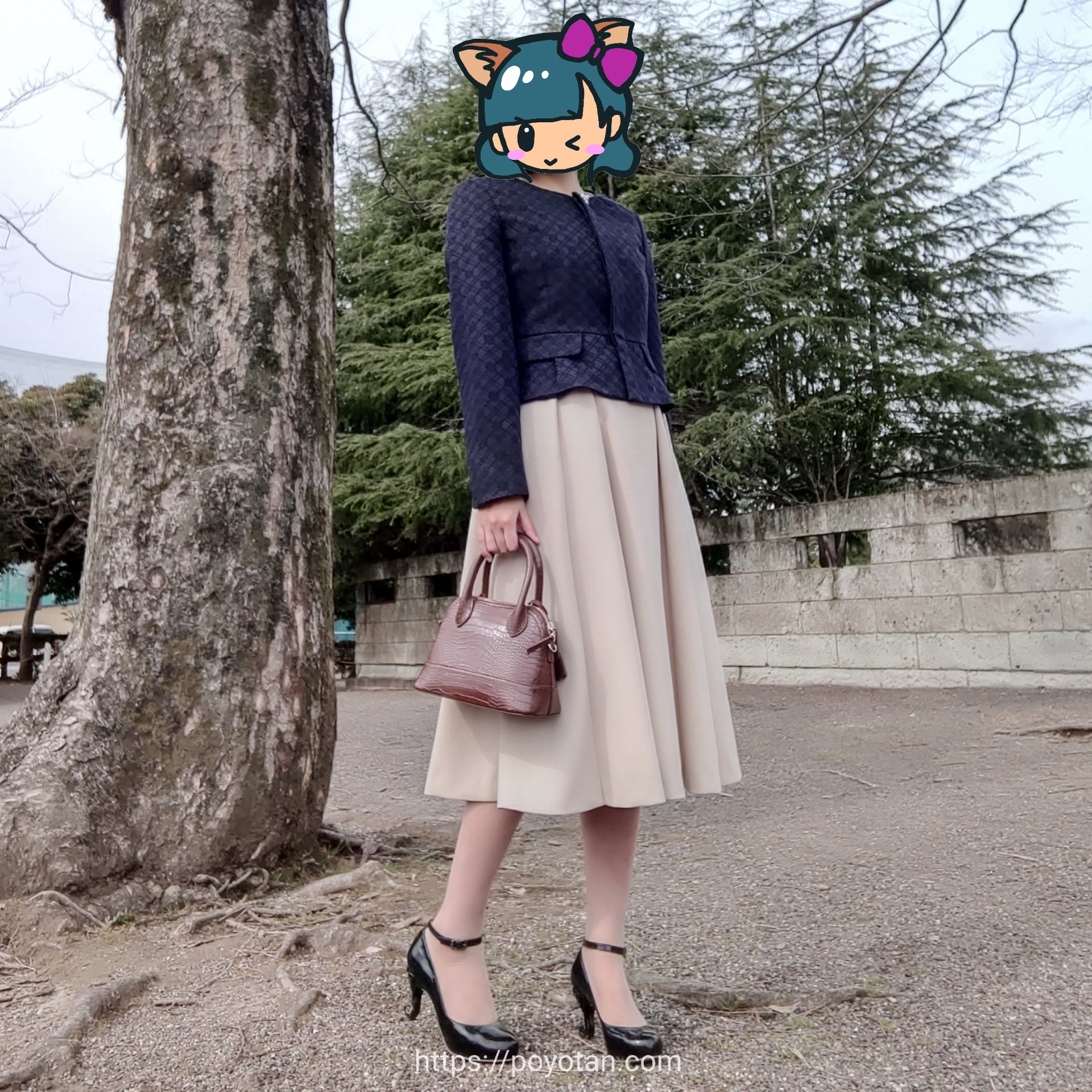 ねこたん 骨格ストレートのファッションレンタルコーデ ブリスタ Bristafashion 洋服レンタル 入学式に使えそうなコーデ ワンピース １枚で着ると パーティーにもいい感じ ワンピース はfoxey 他にレンタルしたお洋服まとめてます