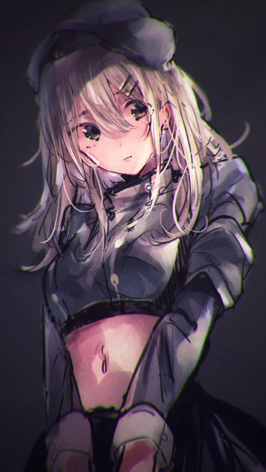 さっき投稿の仕方みすったのであげなおし(笑)

腹出しの服に恥ずかしさを隠せないうちの子

好きを詰め合わせたオリキャラです(^ ^)
やっぱ白髪大好き♥
#イラスト #絵描きさんと繫がりたい 
#いい絵を描くのでフォローしてください 