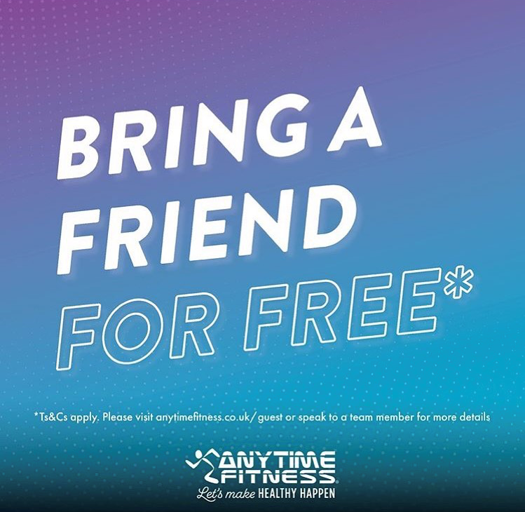 GardenSquareSC's tweet photo. It's Freebie Friday at @anytimefituk in Garden Square! πππ Visit the gym anytime today (until 8pm) and bring a friend for FREE!
#FreeFriendFriday #FridayFreebie #FridayFeeling #Letchworth #Fitness #Health RT! https://t.co/26Xicre9Pa