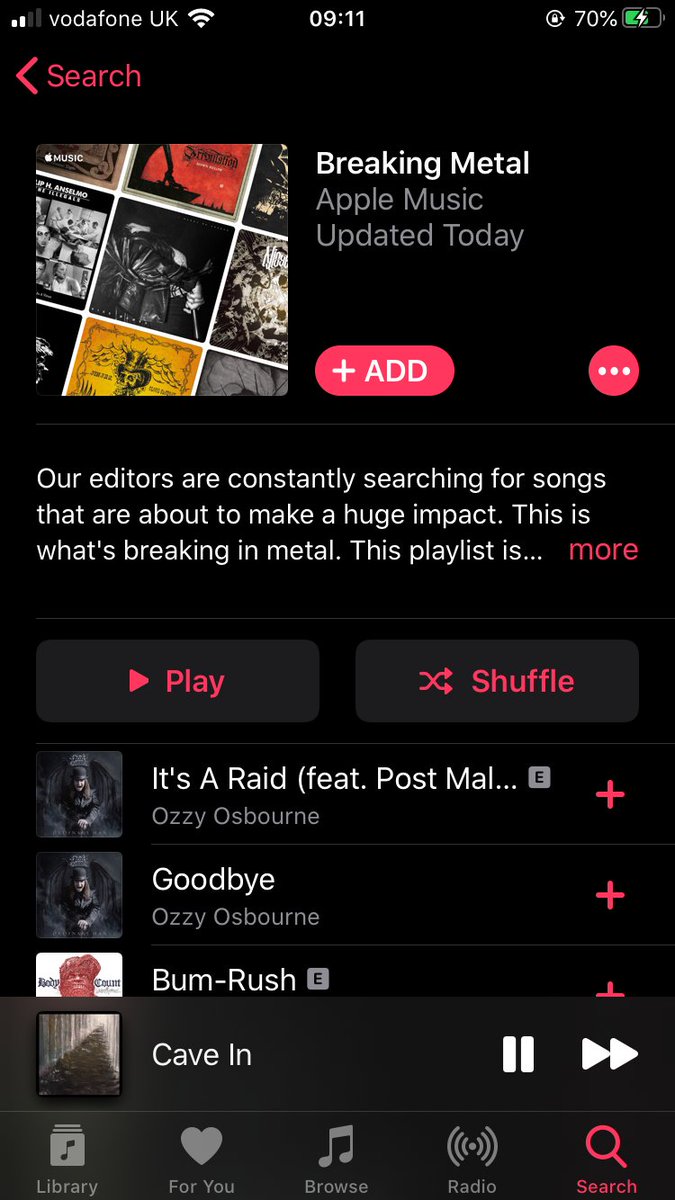 ProstheticRcds's tweet image. Wanna check out that *brand new* @LoviatarDoom track on @AppleMusic?

You're in luck - and it's also on the 'Breaking Metal' playlist! 🤘

music.apple.com/gb/playlist/br…