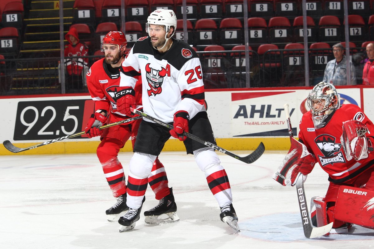 flybgm's tweet photo. Friday and Saturday night at 7:05 pm the @BinghamtonDevils take on the Charlotte Checkers at home. Go Devils! #FlyBing #FlyBGM @BingDevils #hockey https://t.co/58WAxF6L02
