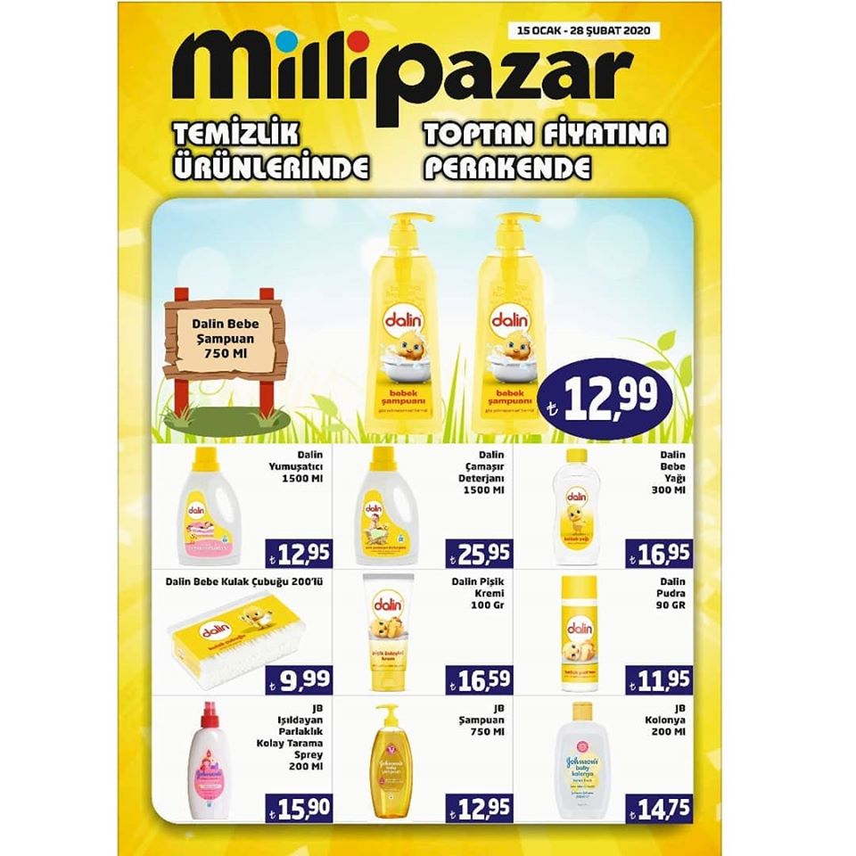 Milli Pazar’da Temizlik Ürünlerinde Toptan Fiyatına Perakende Fırsatları!!!
Son gün 2⃣8⃣ Şubat 2020

#millipazar #iyikiburadayım #bursanınençılgınmarketi #market #alışveriş #indirim #fırsat #çılgın #bursa #kampanya #bursamarket #temizlik #toptan #perakende #toptanfiyatına
