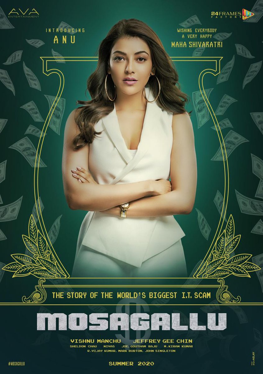 KajalYou's tweet photo. The most awaited 'First look of the year' is here #Mosagallukajallook
#KajalAggarwal

The bossy lady of Tolly wood 
Ohhh.... Wait Hollywood is here ......🔥💯♥️

Ever gorgeous lady is here 

Make way for her 

@MsKajalAggarwal @iVishnuManchu
@avaentertain @SunielVShetty https://t.co/QzoYFMyPDe
