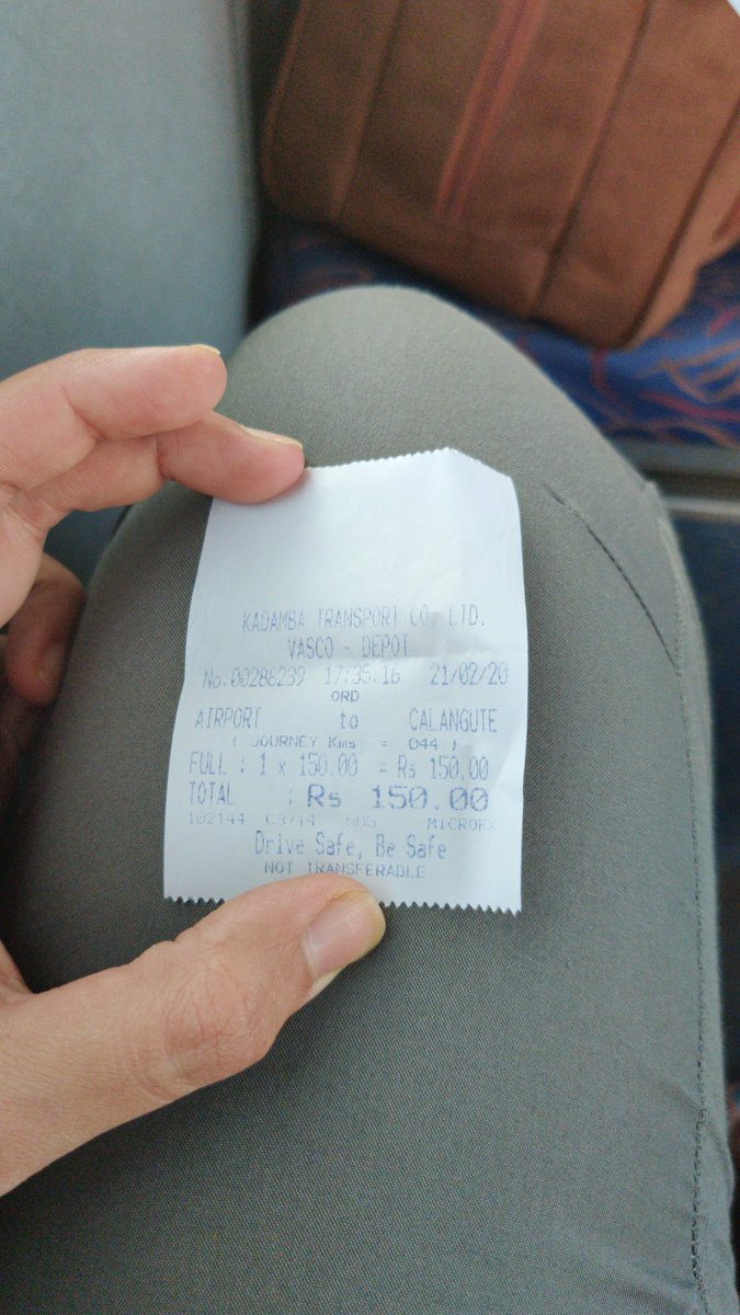 Bindaas_Chokri's tweet photo. #PSA there are AC buses from the Dabolim airport to Calangute Circle and it's costs only ₹150. Please take that if possible. Cabs are very expensive if you're traveling alone. https://t.co/jNTzazGW8u