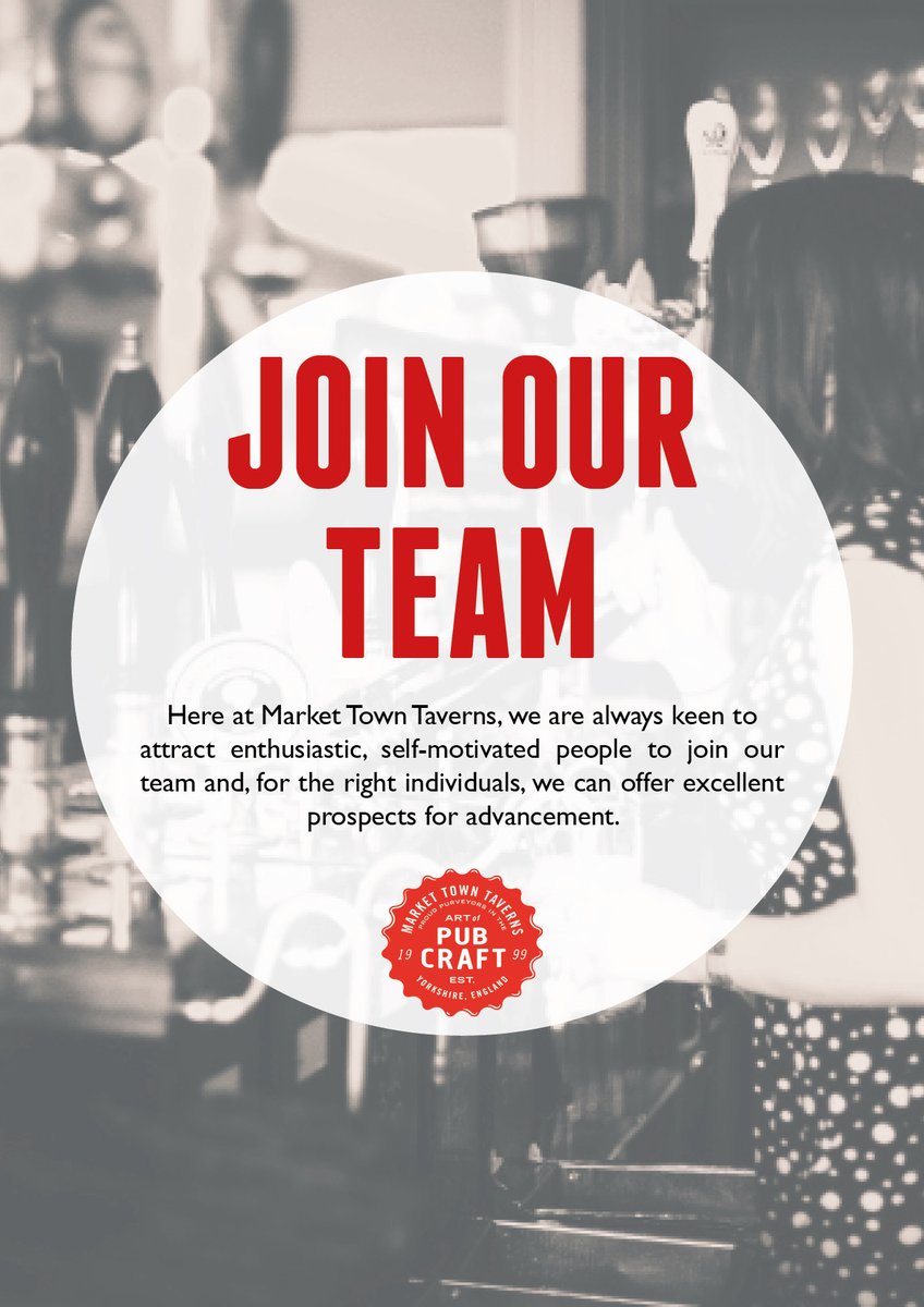 <a href="/Bar_Tat/">Bar T'at</a> are recruiting! Join our friendly team &amp; help us deliver the best customer experience. Every day is different, but our core values and standards will always remain the same.

Apply - hb.im/careers