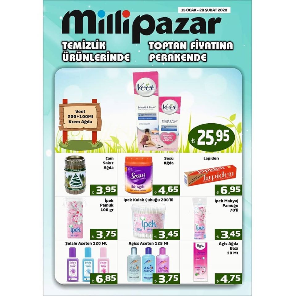 Milli Pazar’da Temizlik Ürünlerinde Toptan Fiyatına Perakende Fırsatları!!!
Son gün 2⃣8⃣ Şubat 2020

#millipazar #iyikiburadayım #bursanınençılgınmarketi #market #alışveriş #indirim #fırsat #çılgın #bursa #kampanya #bursamarket #temizlik #toptan #perakende #toptanfiyatına