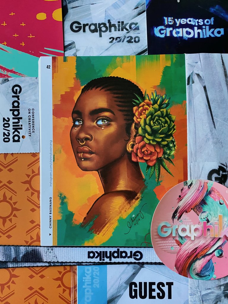 chinnylas's tweet photo. I’m one of the featured artists on Graphika Manila 2020! Check out page 42! 💖🙏🌈 #graphikamanila #artph #illustration https://t.co/RTphn0ERcT