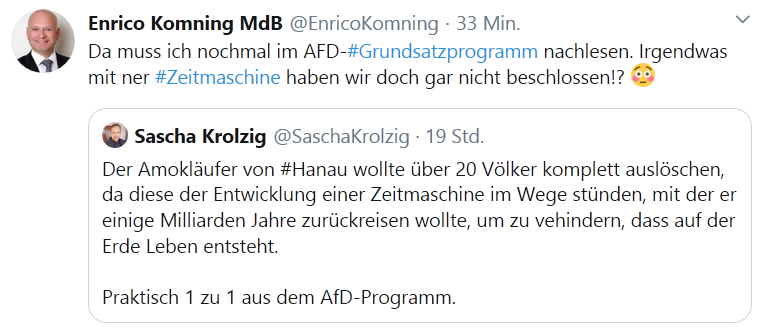 HRONazifrei's tweet photo. Das muss man erstmal bringen, als #AfD-Fraktionsvize Nazi-Kader Sascha #Krolzig eine Bühne zu bieten und zu retweeten. #Komning https://t.co/AEGpgvszWc