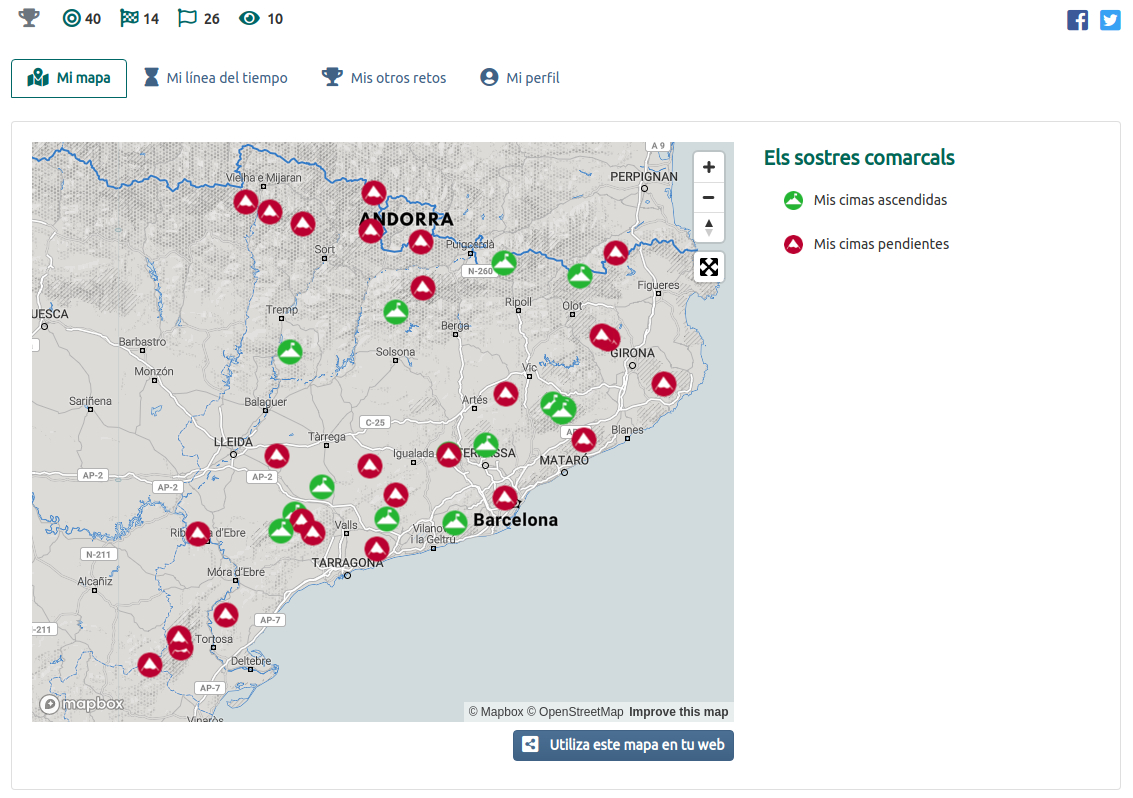 sumiloc's tweet photo. ¡Semana de actualizaciones! 🆕 Tenemos nuevos perfiles, nuevas páginas personales de reto, más ventajas en Sumiloc Premium y muchas ideas para seguir mejorando... 💪 #mapas #montañas #geolocalizacion https://t.co/k4rvNlMEcC