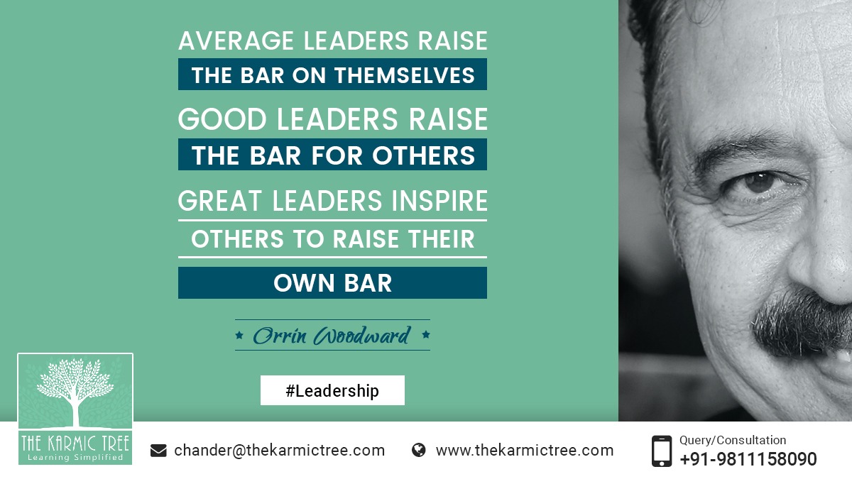 chanderkarmic's tweet photo. Average leaders raise the bar on themselves; good leaders raise the bar for others; great leaders inspire others to raise their own bar. - Orrin Woodward
#leadership #leaders #challenges #interest #inpire #overcome #life #innovation #courage #growth #makepath #leadershipquote https://t.co/IZlFQ4IwB7